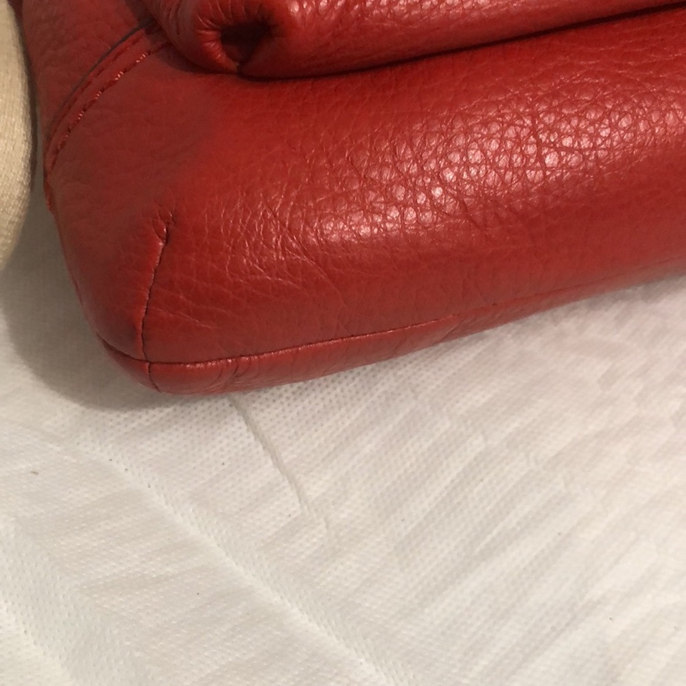 Coach Red Crossbody Bag with Cream Strap - Picture 6 of 11